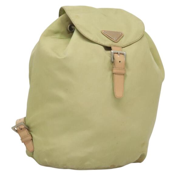 PRADA Backpack Nylon Beige Silver - Picture 1 of 10
